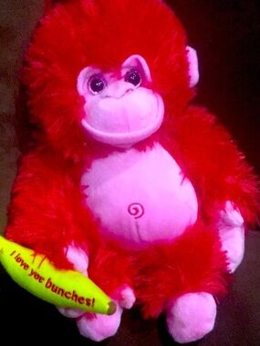 Orrie Love Monkey Bean Plush I Love You Bunches Valentine 10"